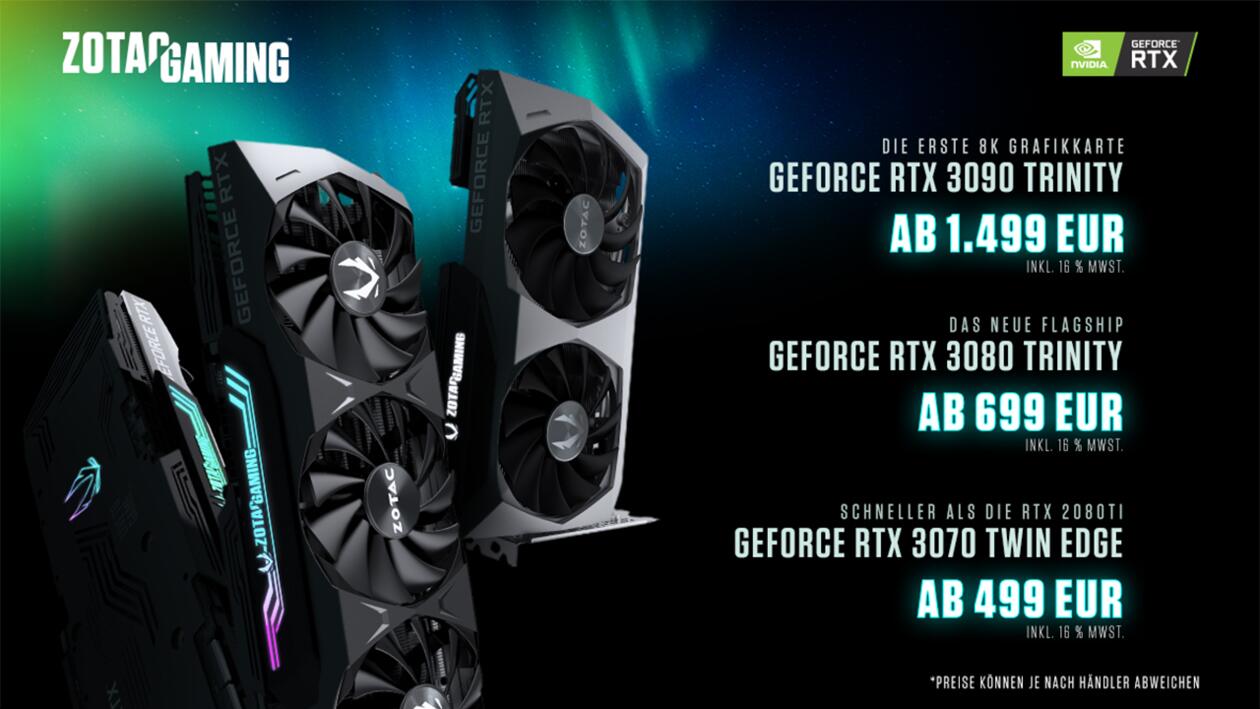 Zotac RTX 3080 ausverkauft