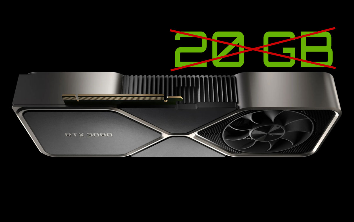 Geforce RTX 3080 20 cancelled