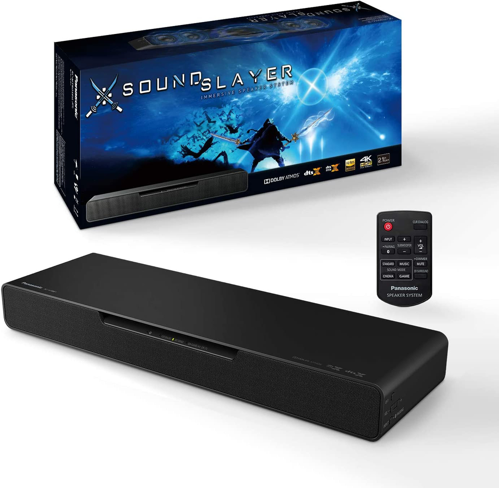 Panasonic Sound Slayer HTB01 Gaming Soundbar stellt sich