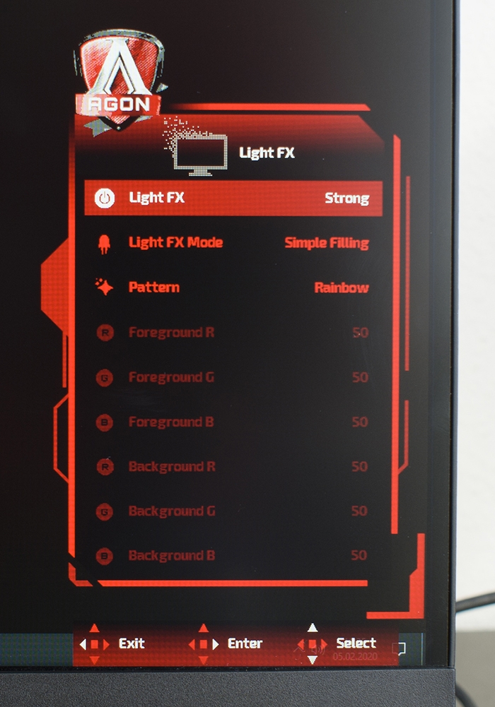 AOC Agon AG273QCX OSD 10