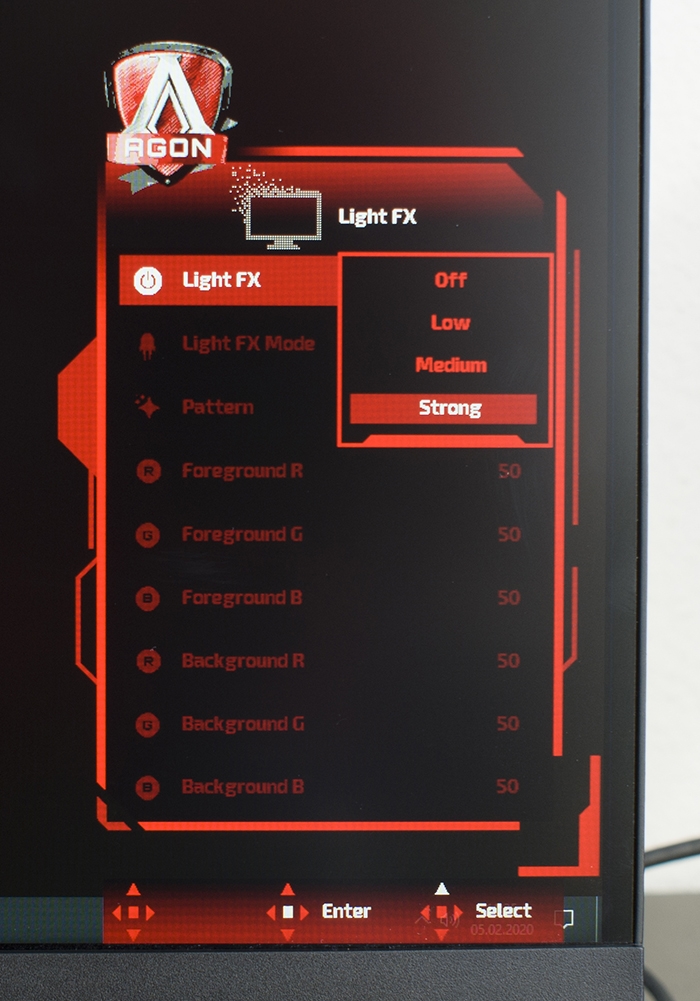 AOC Agon AG273QCX OSD 11