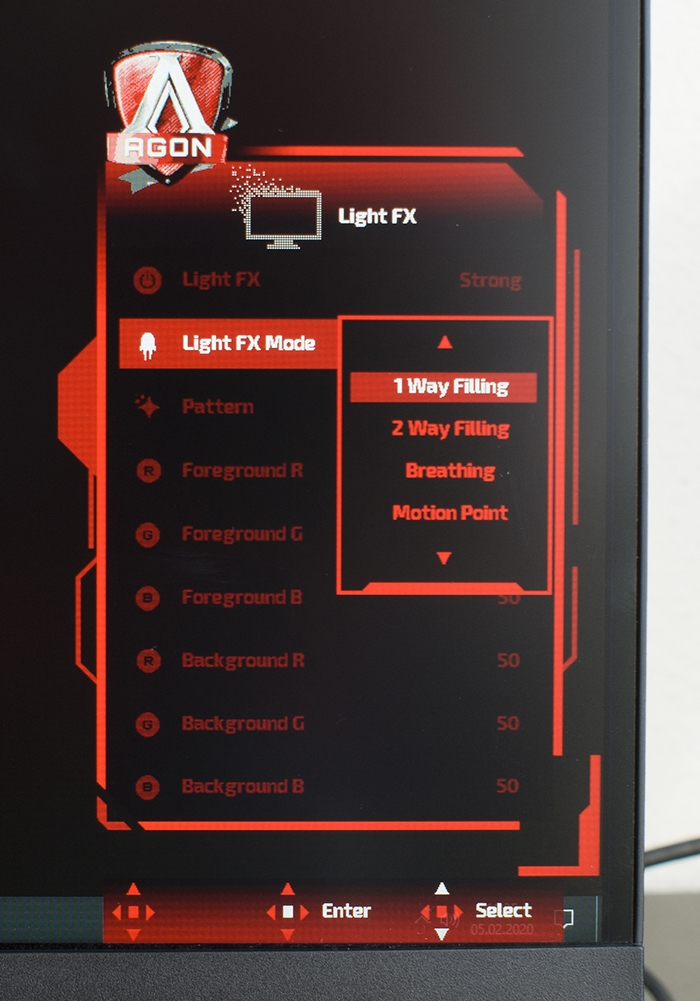 AOC Agon AG273QCX OSD 14