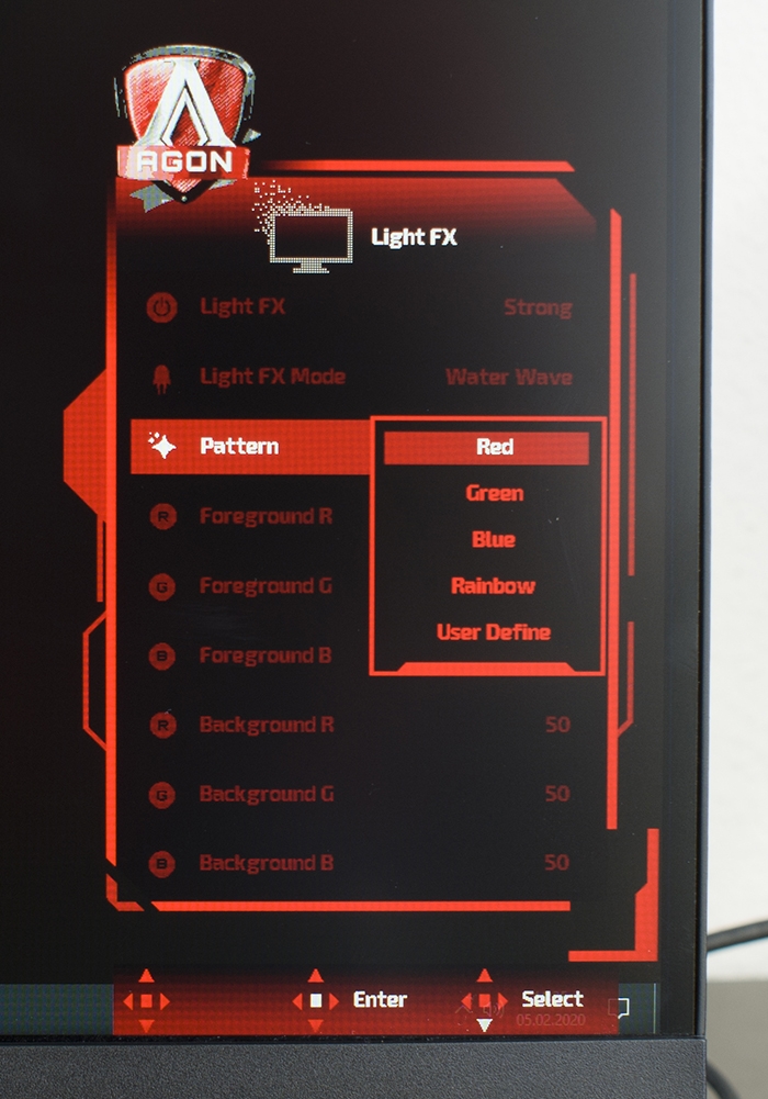 AOC Agon AG273QCX OSD 16