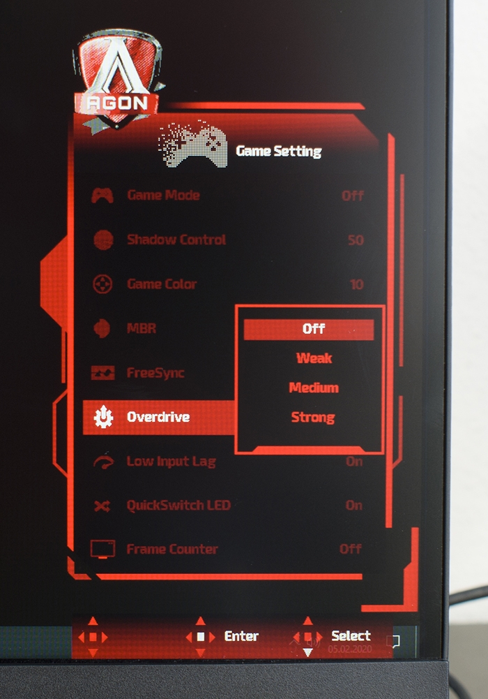 AOC Agon AG273QCX OSD 28