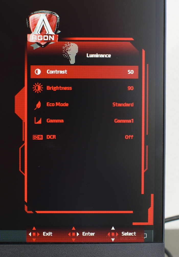 AOC Agon AG273QCX OSD 29