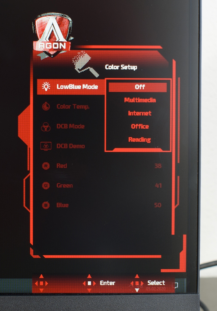 AOC Agon AG273QCX OSD 4