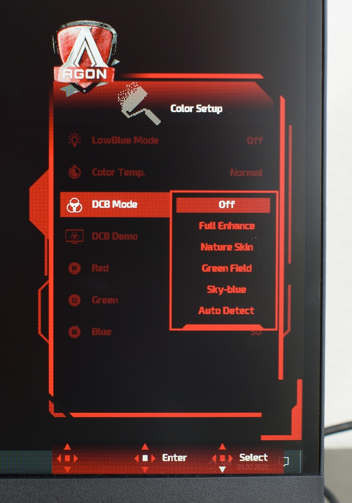 AOC Agon AG273QCX OSD 6