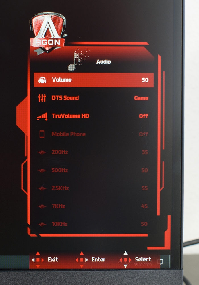 AOC Agon AG273QCX OSD 7