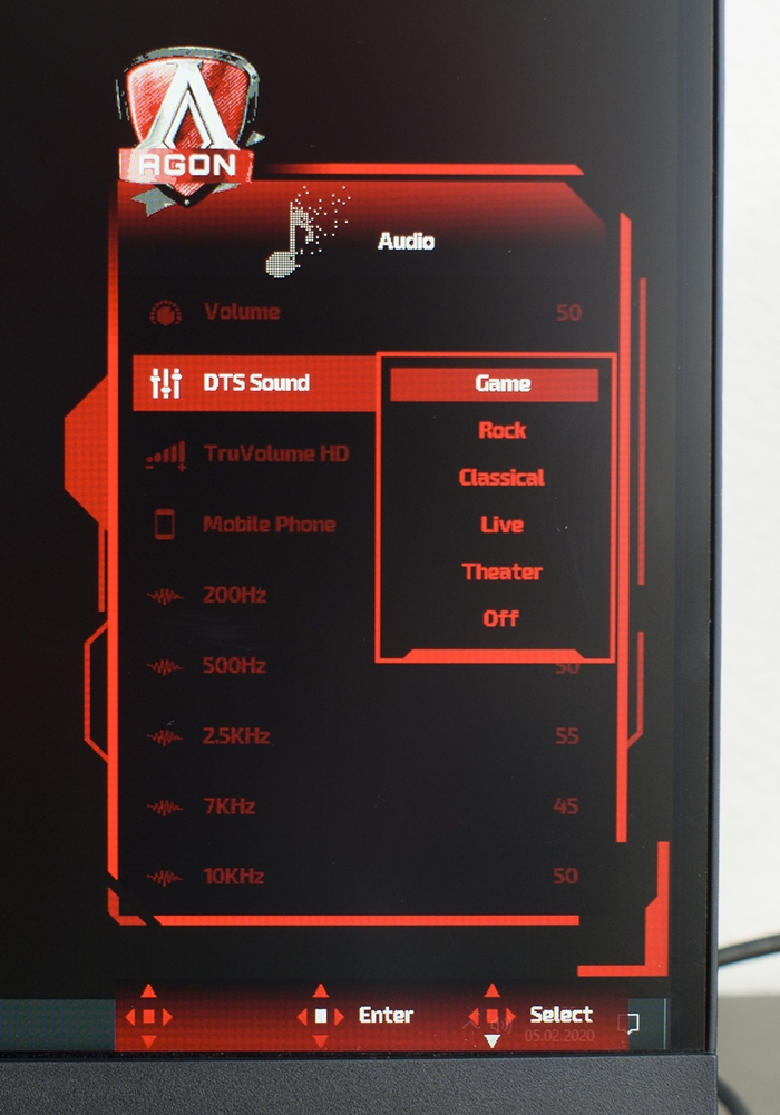 AOC Agon AG273QCX OSD 8