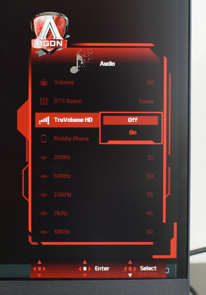 AOC Agon AG273QCX OSD 9