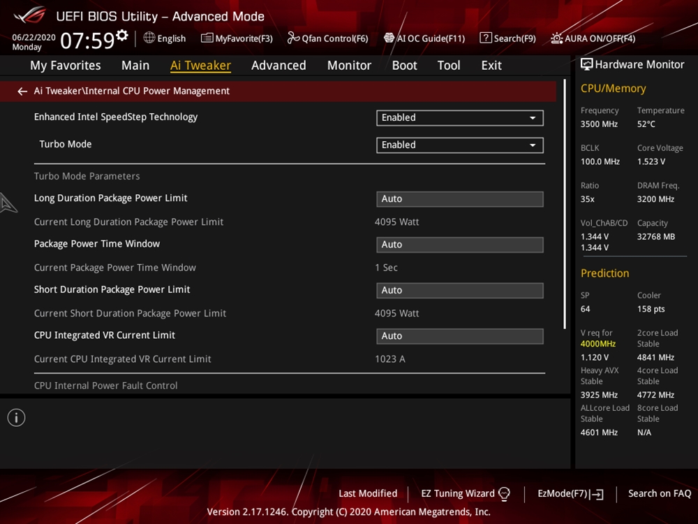 ASUS ROG Strix X299 E Gaming II Bios 13
