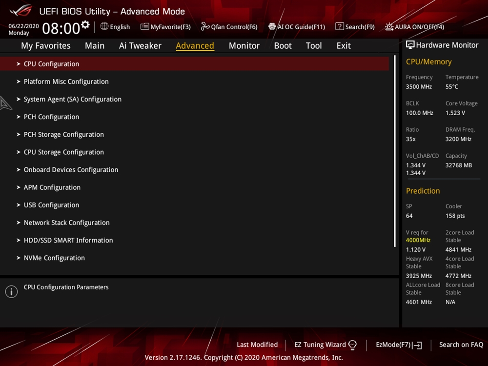ASUS ROG Strix X299 E Gaming II Bios 21