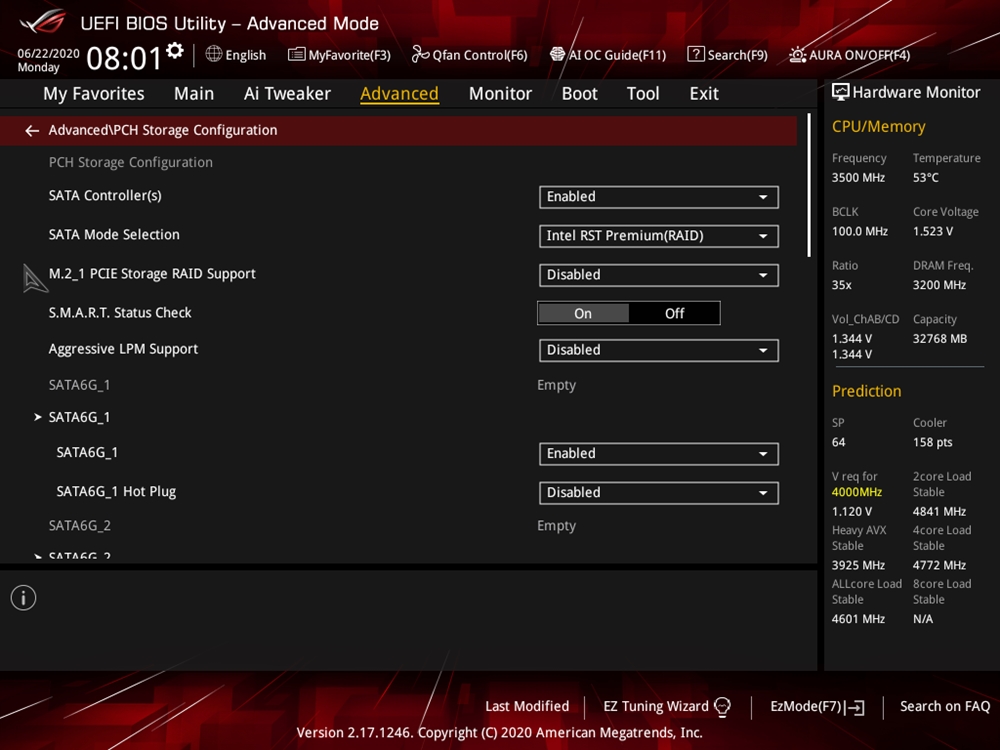 ASUS ROG Strix X299 E Gaming II Bios 26