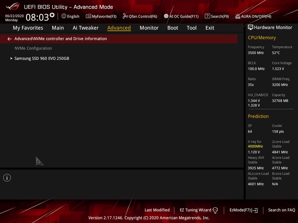ASUS ROG Strix X299 E Gaming II Bios 35