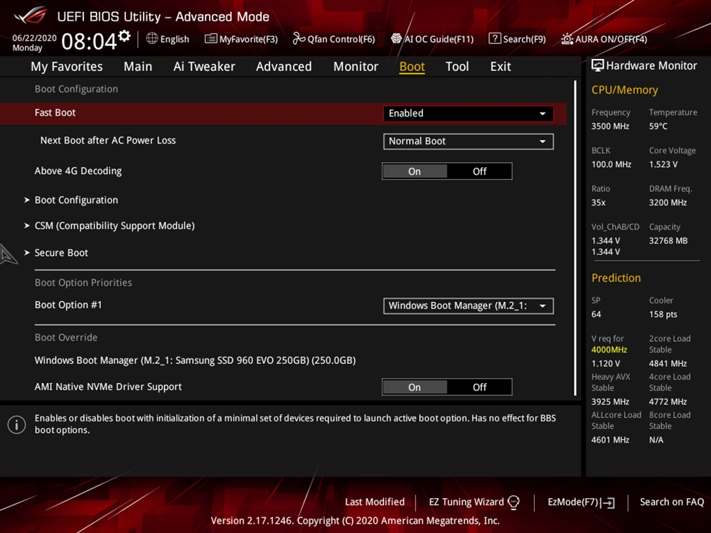 ASUS ROG Strix X299 E Gaming II Bios 40