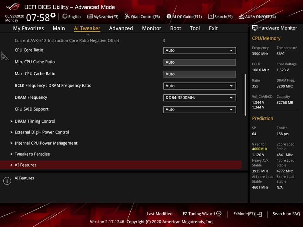 ASUS ROG Strix X299 E Gaming II Bios 7