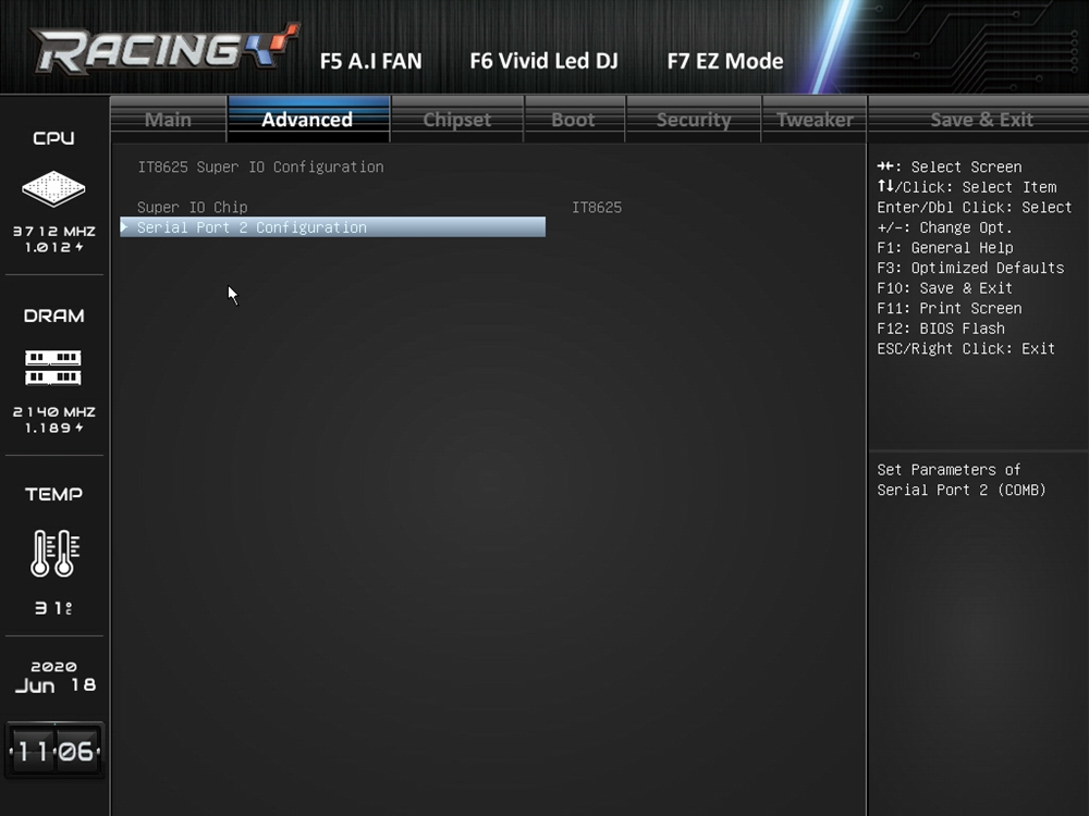 Biostar Racing Z490GTA Evo Bios 14