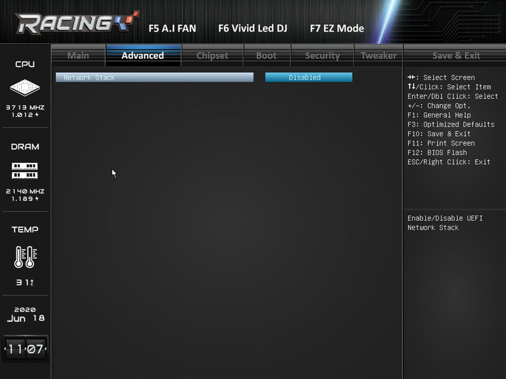 Biostar Racing Z490GTA Evo Bios 18