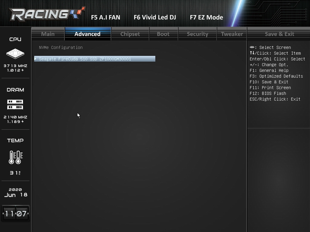 Biostar Racing Z490GTA Evo Bios 19