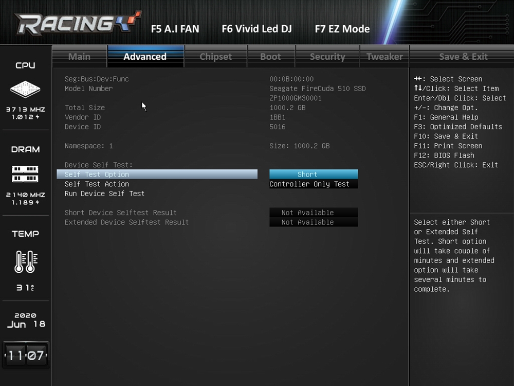 Biostar Racing Z490GTA Evo Bios 20