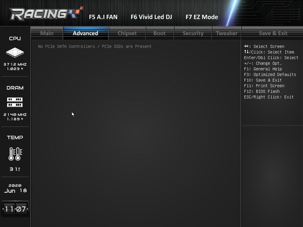 Biostar Racing Z490GTA Evo Bios 21