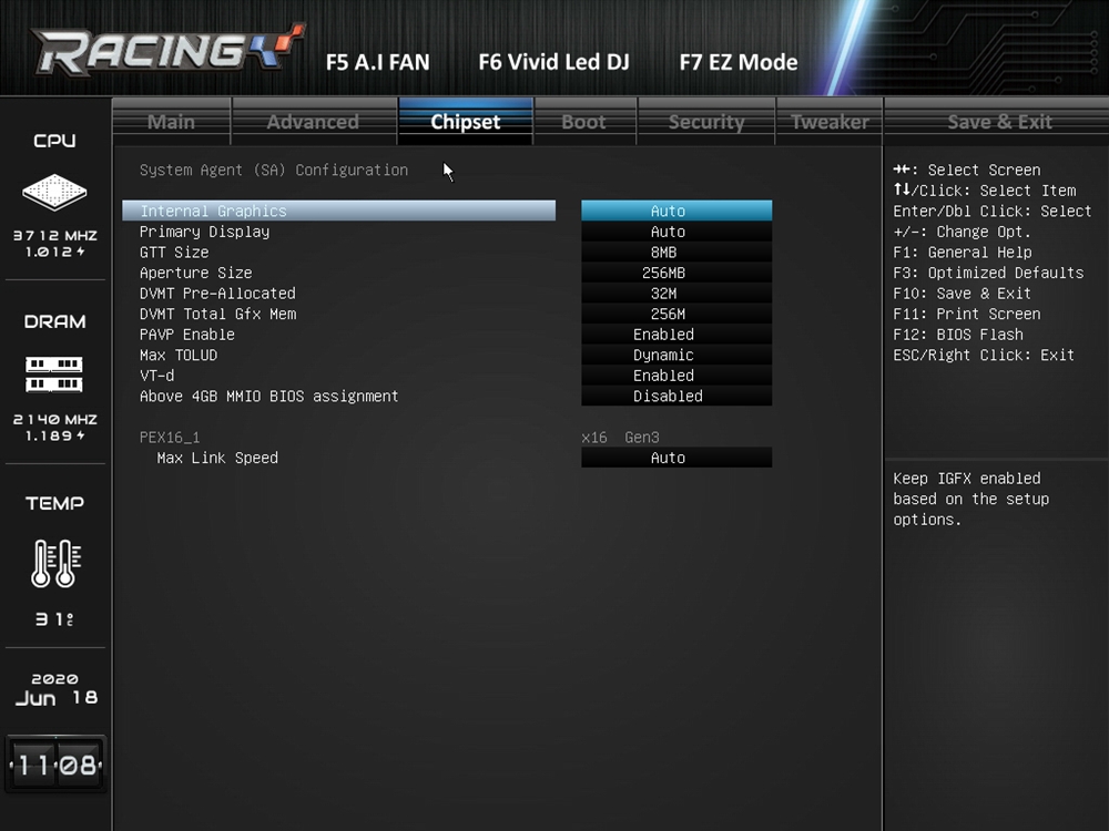 Biostar Racing Z490GTA Evo Bios 23