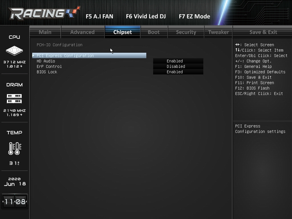 Biostar Racing Z490GTA Evo Bios 24