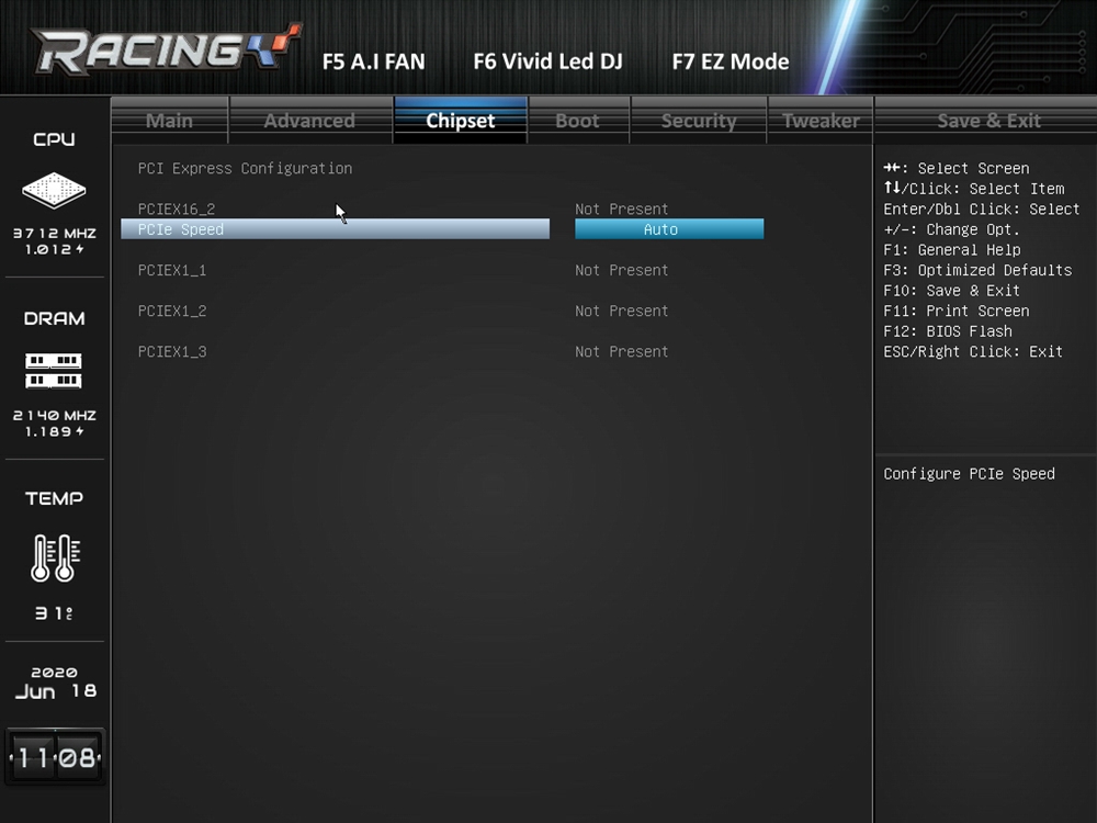 Biostar Racing Z490GTA Evo Bios 25