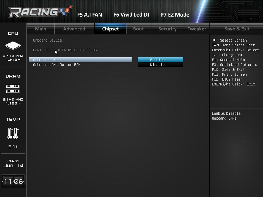 Biostar Racing Z490GTA Evo Bios 26