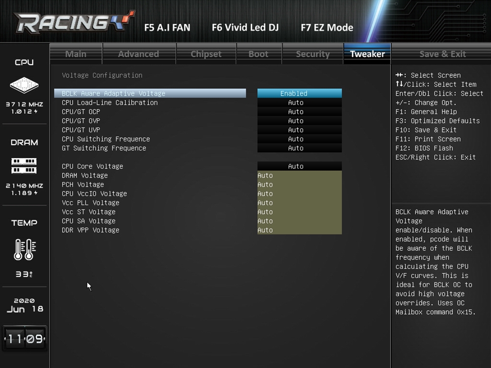 Biostar Racing Z490GTA Evo Bios 31