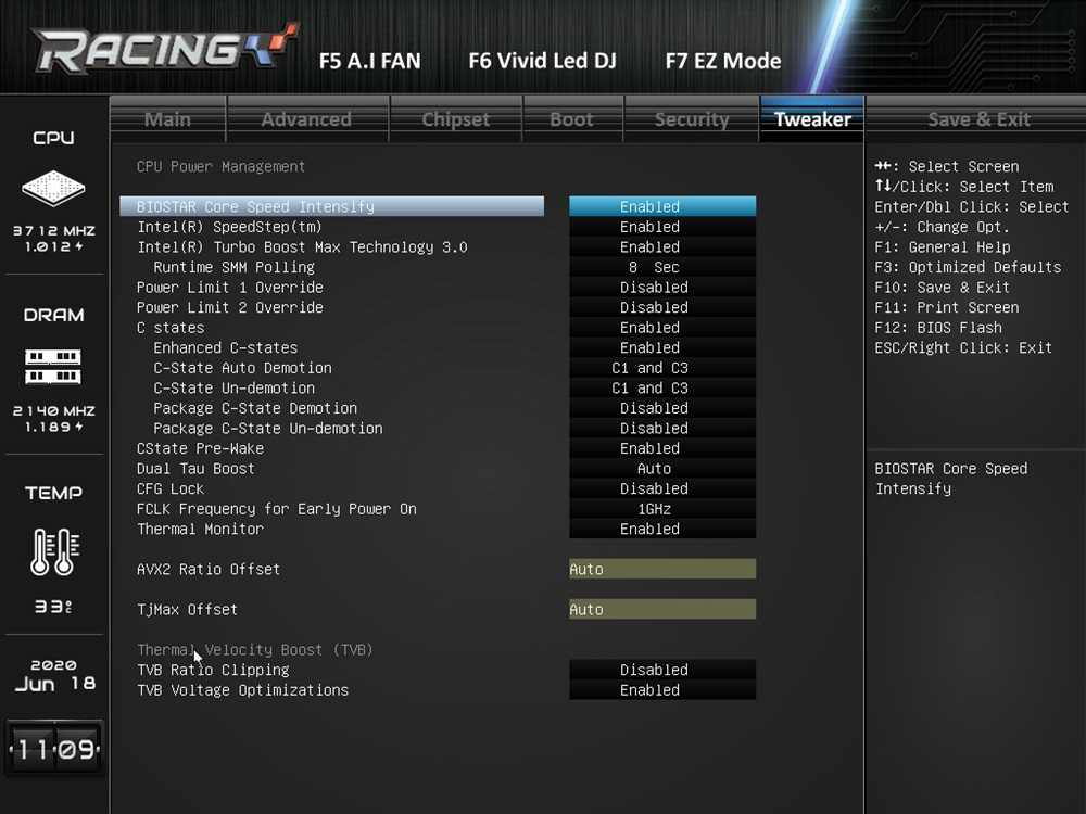 Biostar Racing Z490GTA Evo Bios 32