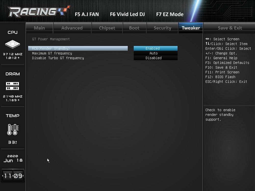 Biostar Racing Z490GTA Evo Bios 33