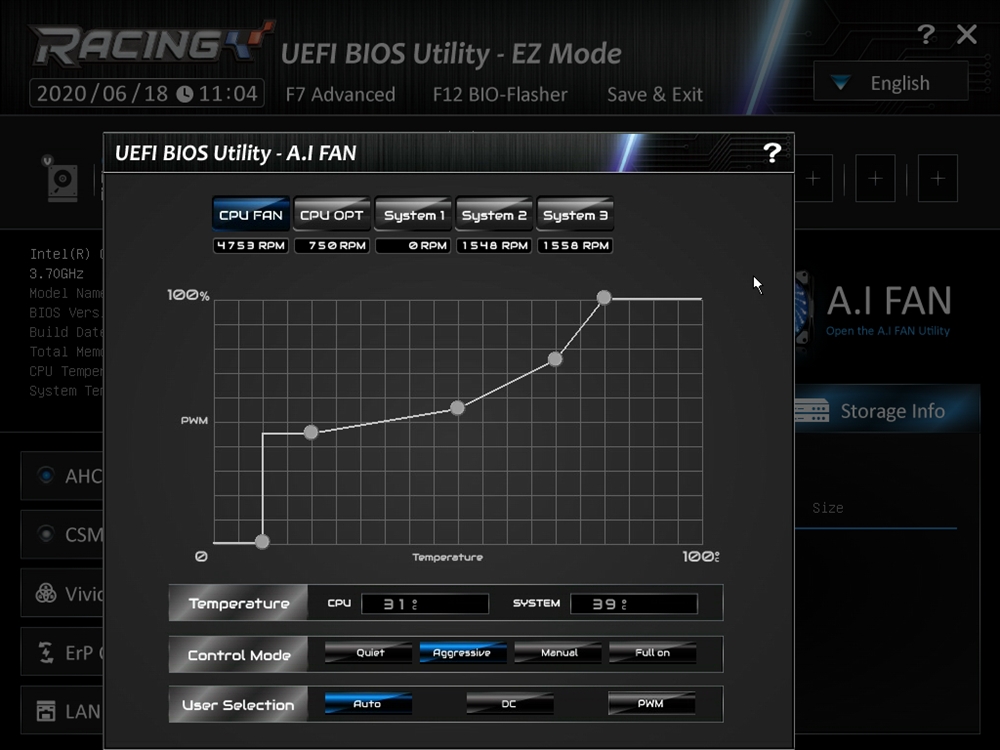 Biostar Racing Z490GTA Evo Bios 4