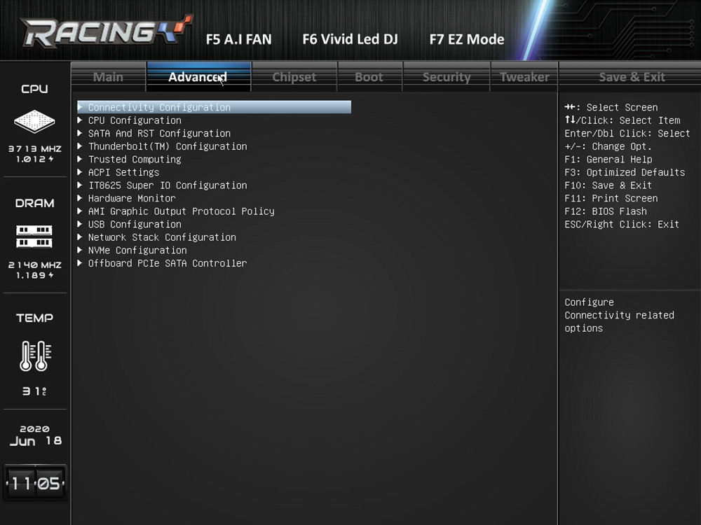 Biostar Racing Z490GTA Evo Bios 7