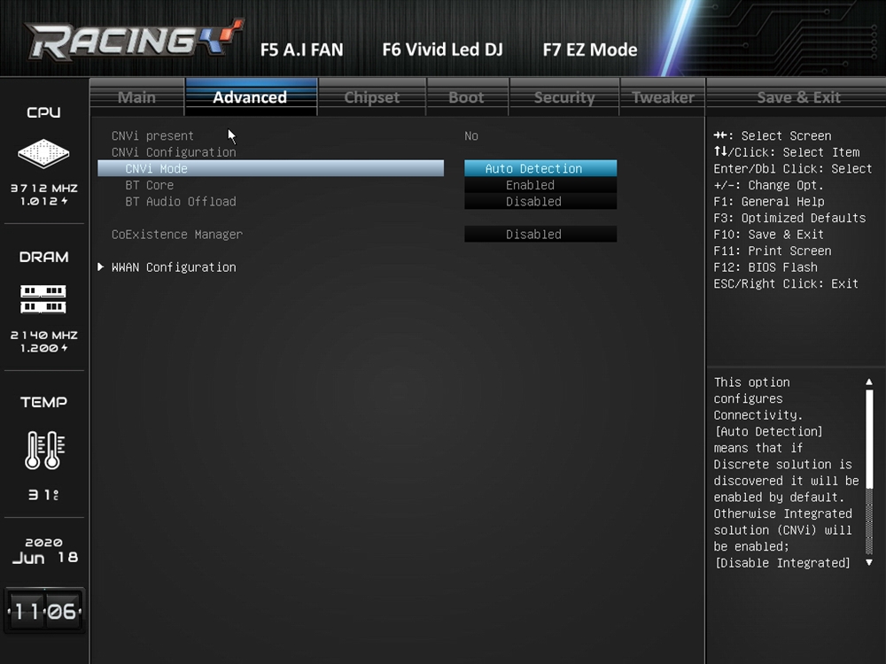 Biostar Racing Z490GTA Evo Bios 8