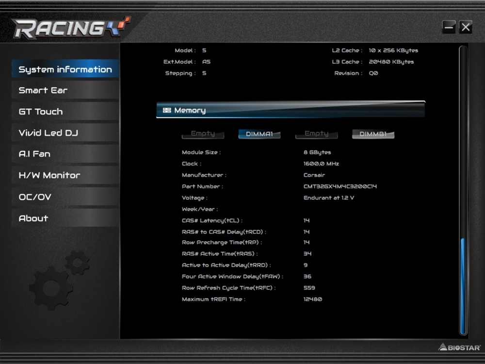 Biostar Racing Z490GTA Evo Racing GT Evo 2