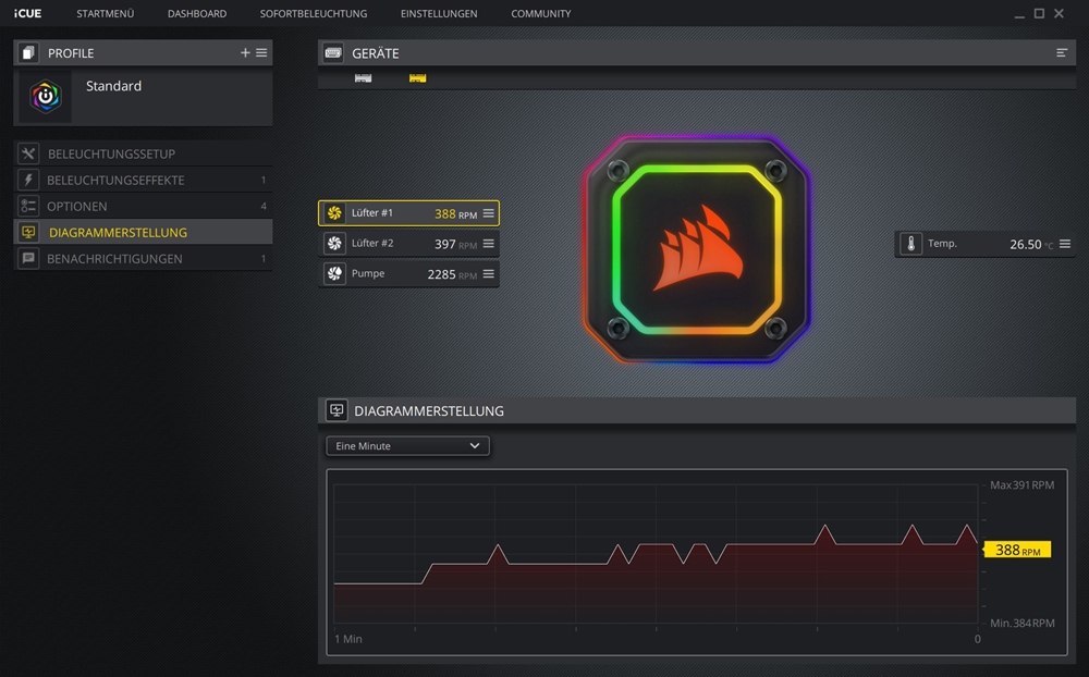 Corsair ICUE H115i Elite Capellix Software 8