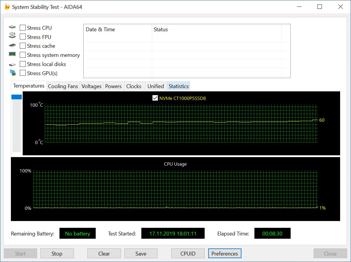 Crucial P5 1TB Temp 2