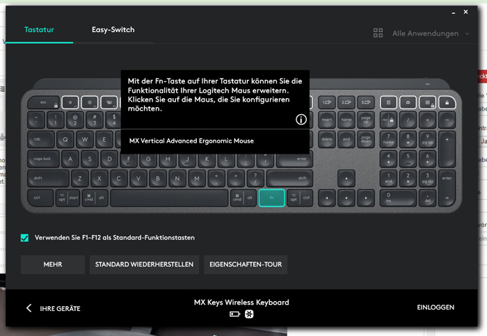 Logitech MX Keys Screens 2