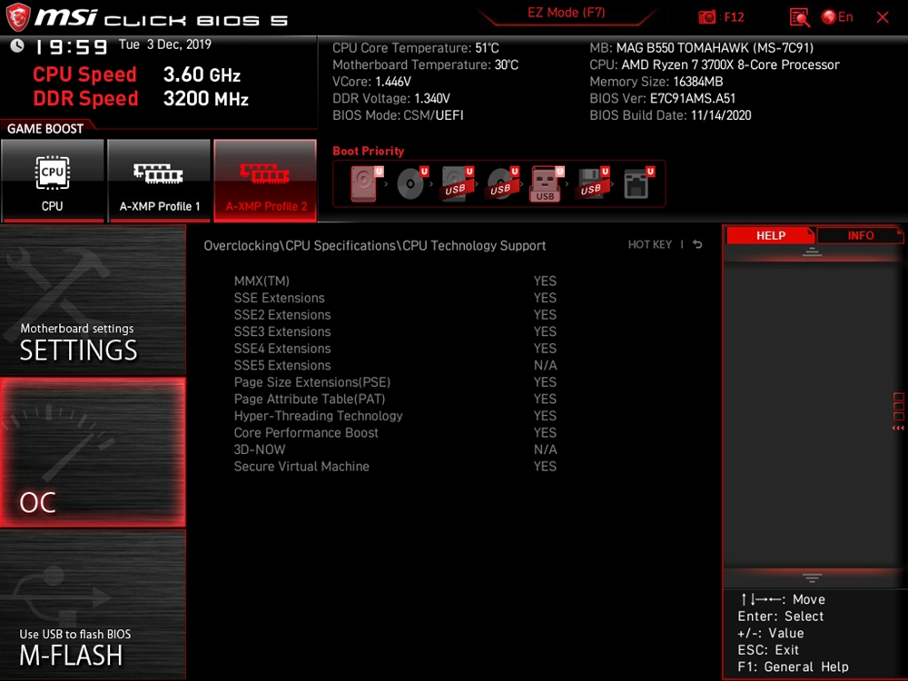 MSI MAG B550 Tomahawk Bios 24