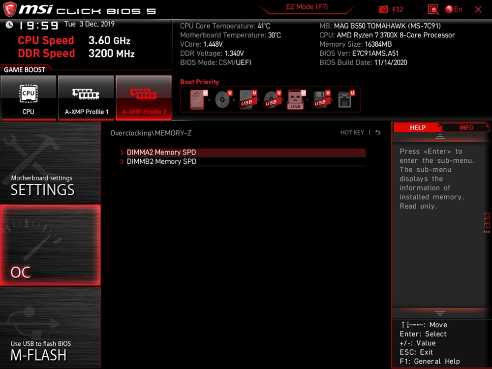 MSI MAG B550 Tomahawk Bios 25