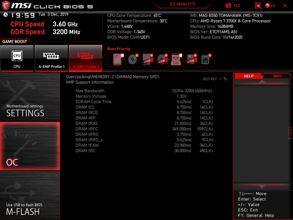 MSI MAG B550 Tomahawk Bios 27