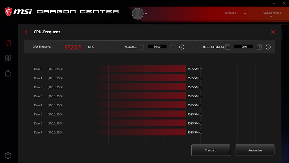 MSI MAG B550 Tomahawk Dragon Center 4