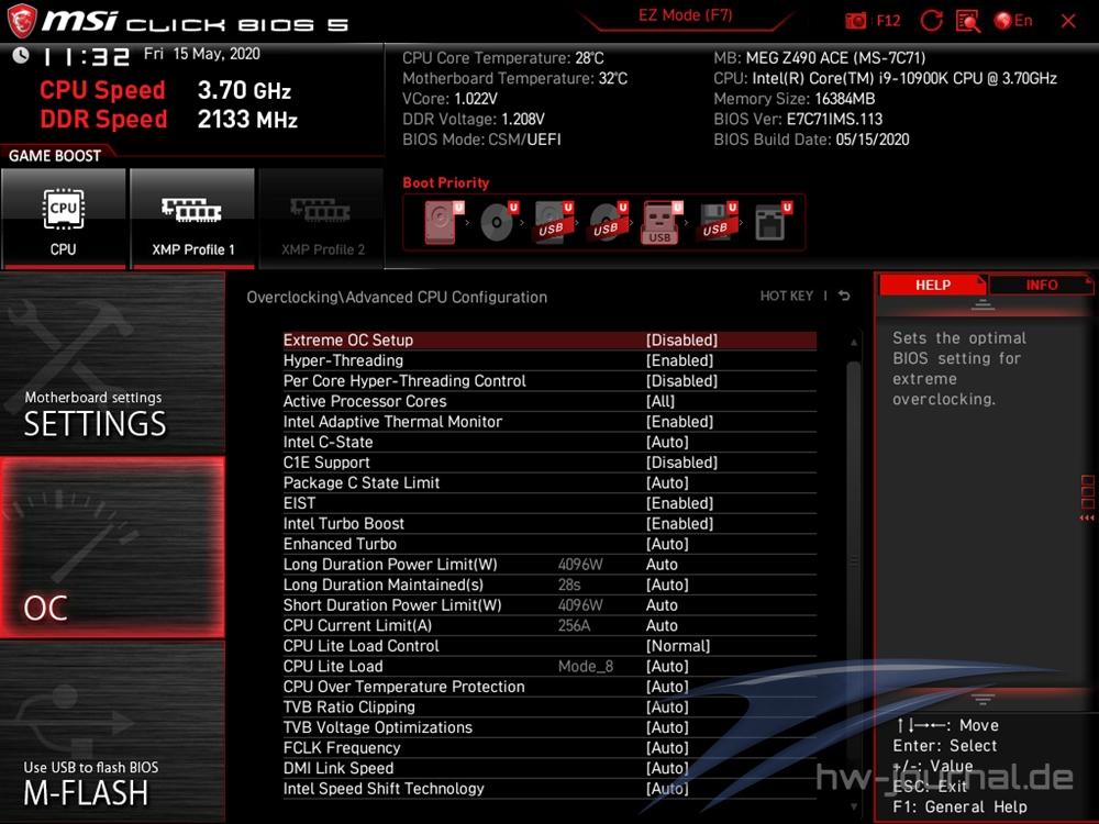 MSI MEG Z490 ACE Bios 23