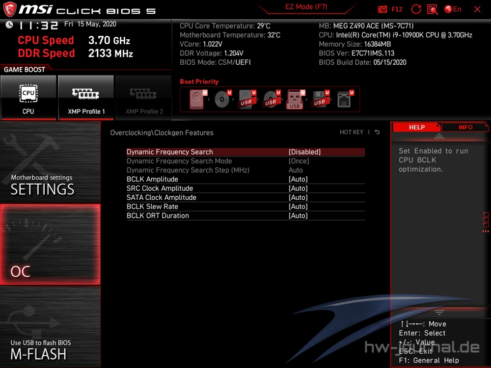 MSI MEG Z490 ACE Bios 26