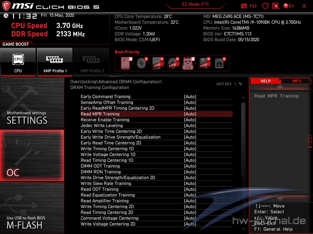 MSI MEG Z490 ACE Bios 29