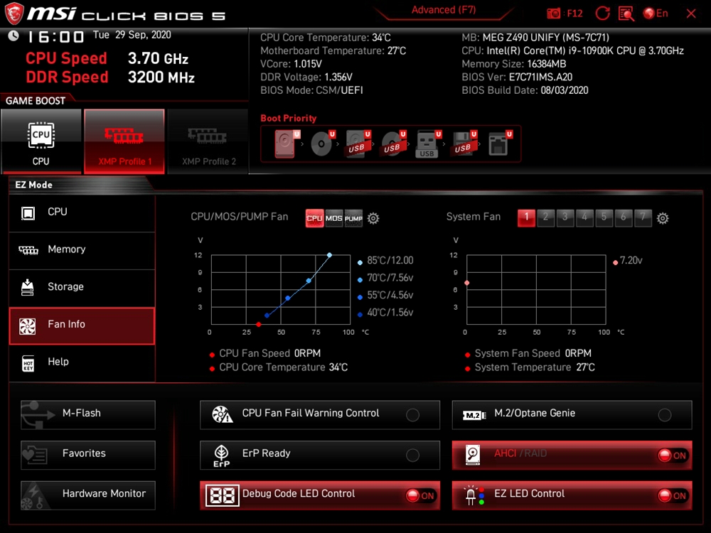 MSI MEG Z490 Unify BIOS 4