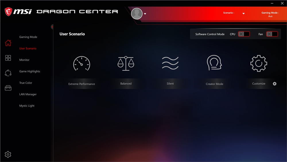 MSI MEG Z490 Unify Dragon Center 2