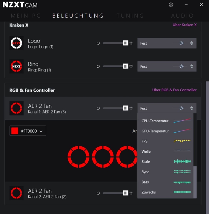 NZXT RGB Fan Controller CAM 4 11