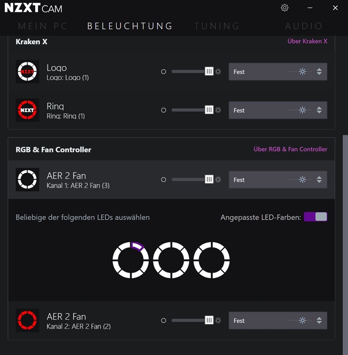 NZXT RGB Fan Controller CAM 4 5